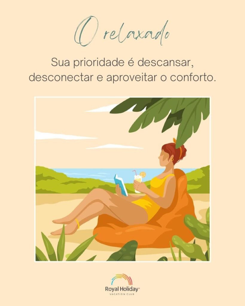 viajante relaxado